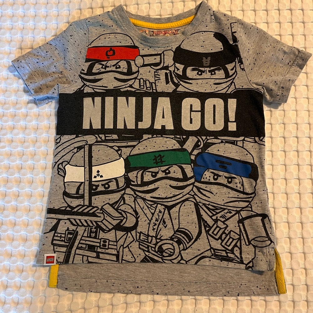 Lego Ninja Go Gray Short Sleeve Tee
